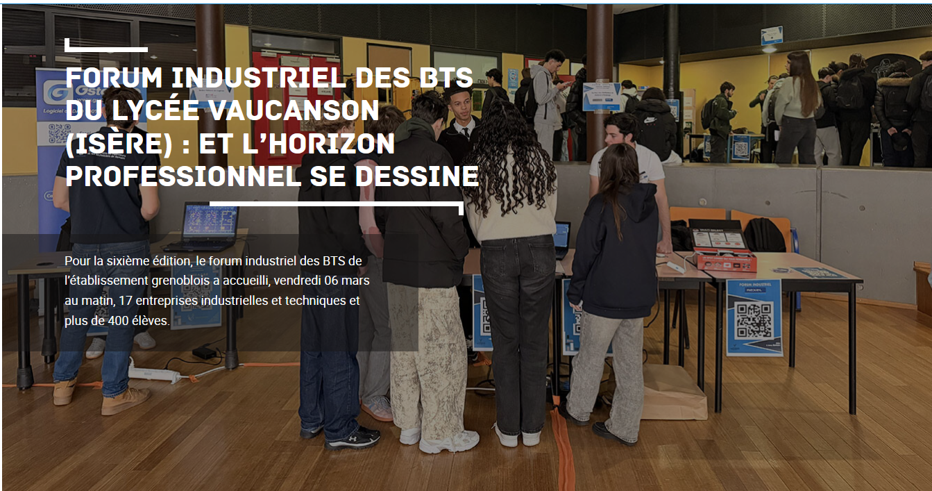 L'Académie de Grenoble revient sur un temps fort du Lycée Vaucanson